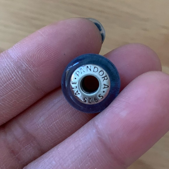 Retired Pandora Cinderella's Signature Blue Murano
Glass Disney Princess Charm - Picture 8 of 10